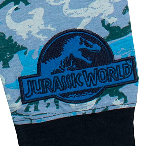 Jurassic World Dinosaurs - Set de Pijamas para niños, Multicolor, 134 cm (tamaño del fabricante: 8-9 años)