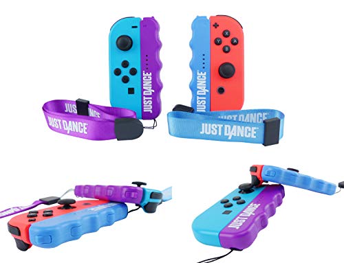 Just Dance 2019 Tiradores ergonómicos Pack de carcasas con correas ajusstables para Joycons Nintendo Switch