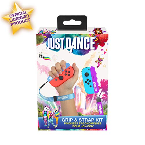 Just Dance 2019 Tiradores ergonómicos Pack de carcasas con correas ajusstables para Joycons Nintendo Switch