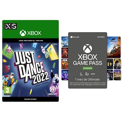 Just Dance 2022 Standard | Xbox - Código de descarga + Suscripción Xbox Game Pass Ultimate - 1 Mes | Xbox/Win 10 PC - Código de descarga