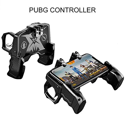 K21 PUGB Helper 4 Dedos Linkage Juego Manija Peace Elite Botón de disparo Rápido para PUBG Reglas de Supervivencia Juego Trigger Joystick Gamepad para iOS Android