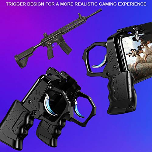 K21 PUGB Helper 4 Dedos Linkage Juego Manija Peace Elite Botón de disparo Rápido para PUBG Reglas de Supervivencia Juego Trigger Joystick Gamepad para iOS Android
