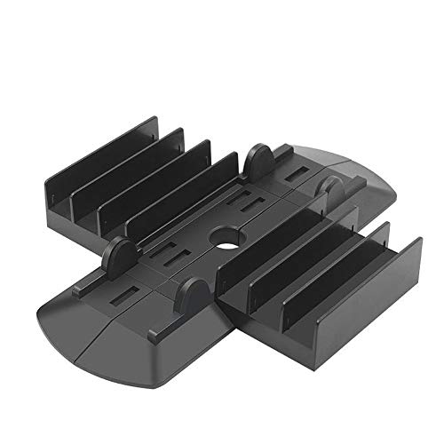 Kailisen Soporte Vertical para PS4/PS4 Slim/Pro Consola con Estante de Almacenamiento para 6 Juegos, Negro