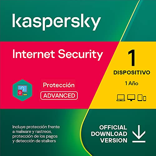 Kaspersky Internet Security 2022 | 1 Dispositivo | 1 Año | PC / Mac / Android | Código de activación enviado por email