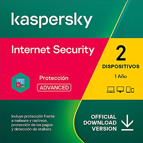 Kaspersky Internet Security 2022 | 2 Dispositivos | 1 Año | PC / Mac / Android | Código de activación enviado por email