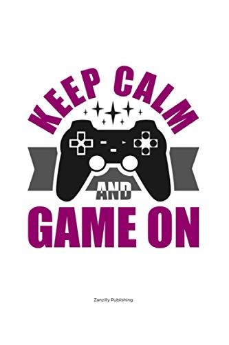 Keep Calm and Game On: Fun gift for the gaming fan in your life. Measuring 6 x 9 inches, packed with 120 blank sketch pages with plenty of space to write and doodle gaming tips and memories