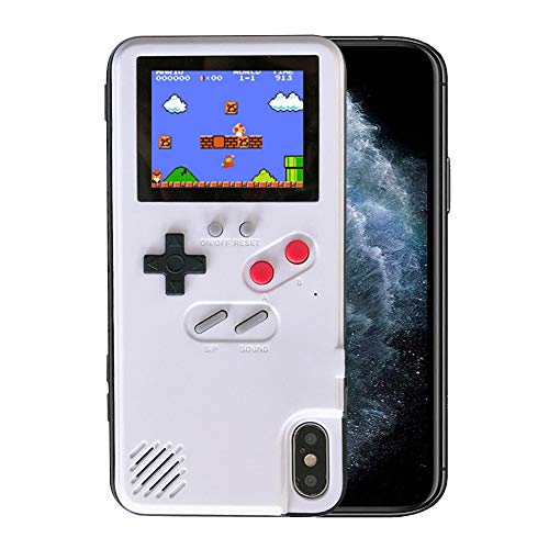 Kesv Gameboy Funda para Phone,Retro 3D Gameboy Design Style Funda de Silicona con 36 Juegos Peque?os, Pantalla a Color, para OPPO A9