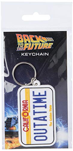 Key chain Back To The Future - Llavero de Goma License Plate