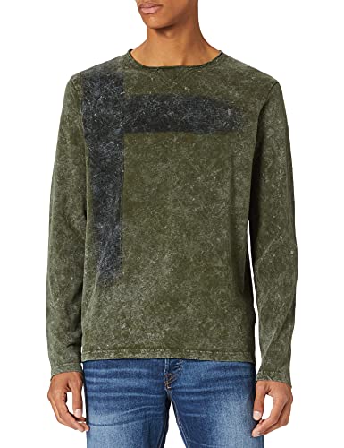 KEY LARGO Bob Round Camiseta, Olive (1514), XL para Hombre