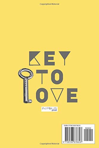KEY TO LOVE! Discreet Valentines Day Password Book with A-Z Index|TOP FASHION COLOR Gift for Women|Men. Offline Log Logins Passwords: One & 1 Yellow ... Internet Data|Silver Grey Heart Padlock