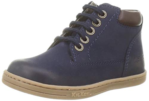 Kickers Bonkro, Botas Unisex niños, Azul (Marine Perm 10), 23 EU