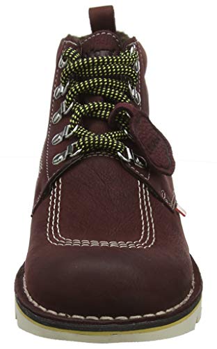 Kickers Kick Hi Winterised, Botas Clasicas Hombre, Morado (Burgundy Burgundy), 45 EU