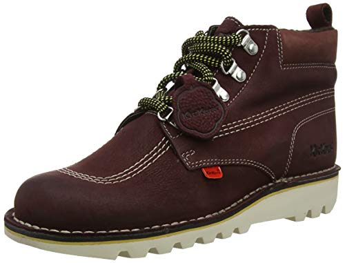 Kickers Kick Hi Winterised, Botas Clasicas Hombre, Morado (Burgundy Burgundy), 45 EU