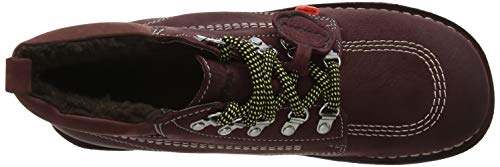 Kickers Kick Hi Winterised, Botas Clasicas Hombre, Morado (Burgundy Burgundy), 45 EU