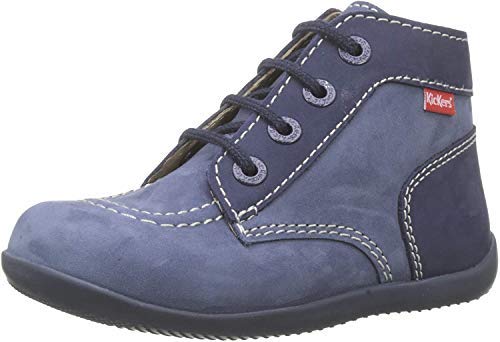 Kickers Salome, Sandalias con Tira Vertical Niños, Azul (Marine Fonce 102), 24 EU