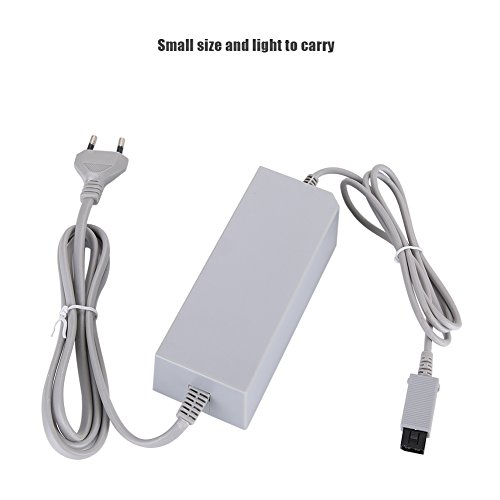 KIKYO Cable de alimentación para Nintendo Wii (110-240 V, enchufe europeo)