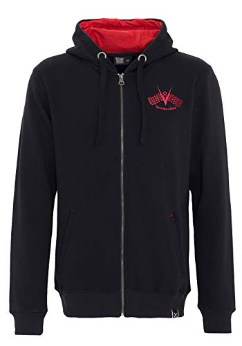 King Kerosin Race Like A Devil Chaqueta, Negro, M para Hombre