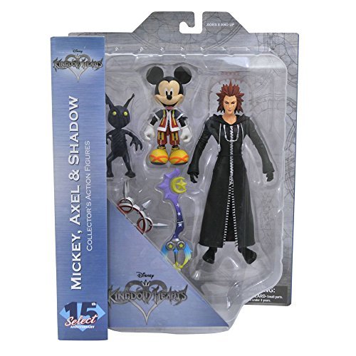 Kingdom Hearts APR178612 Select Series 1 Mickey/Axel and Shadow Figura de acción, Multicolor