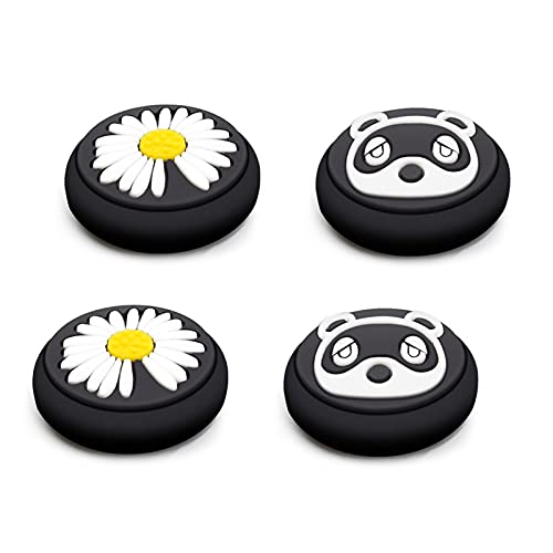 KINGEAR Tapas de Silicona para el Pulgar del Mando de Switch, Accesorios Kawaii para Nintendo Switch/Switch Lite, Adorables Tapas de Joystick para Switch Tapas de Pulgar de Dibujos Animados…