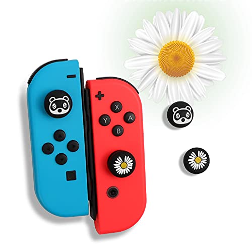 KINGEAR Tapas de Silicona para el Pulgar del Mando de Switch, Accesorios Kawaii para Nintendo Switch/Switch Lite, Adorables Tapas de Joystick para Switch Tapas de Pulgar de Dibujos Animados…