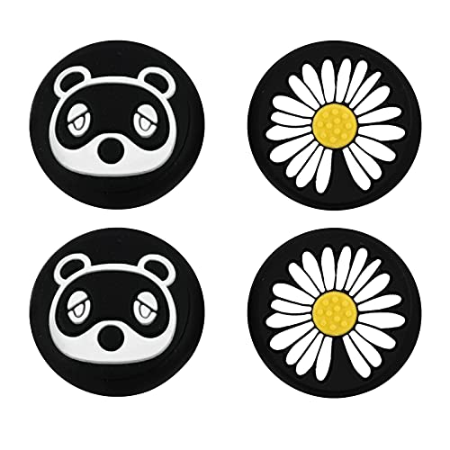 KINGEAR Tapas de Silicona para el Pulgar del Mando de Switch, Accesorios Kawaii para Nintendo Switch/Switch Lite, Adorables Tapas de Joystick para Switch Tapas de Pulgar de Dibujos Animados…