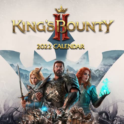 King's Bounty II Calendar 2022-2023: King's Bounty II Calendar 2022 - OFFICIAL Games calendar 2022 18 months- Planner Gifts boys girls kids and all ... 17''x11''(Kalendar Calendario Calendrier).