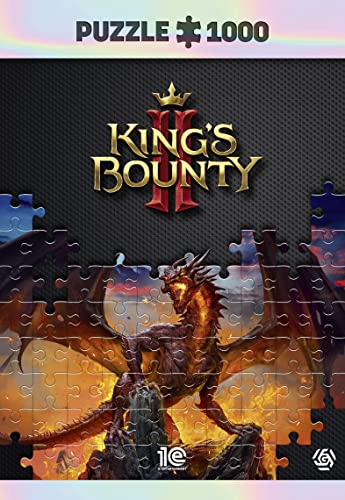 King'S Bounty II: Dragon | Puzzle 1000 Piezas | Incluye póster y Bolsa | 68 x 48 | Videojuego | Rompecabezas para Adultos y Adolescentes | para Navidad y Regalos | Decoración