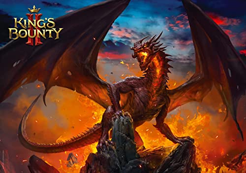 King'S Bounty II: Dragon | Puzzle 1000 Piezas | Incluye póster y Bolsa | 68 x 48 | Videojuego | Rompecabezas para Adultos y Adolescentes | para Navidad y Regalos | Decoración