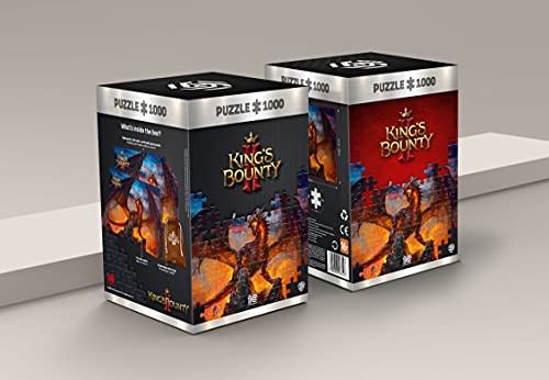 King'S Bounty II: Dragon | Puzzle 1000 Piezas | Incluye póster y Bolsa | 68 x 48 | Videojuego | Rompecabezas para Adultos y Adolescentes | para Navidad y Regalos | Decoración