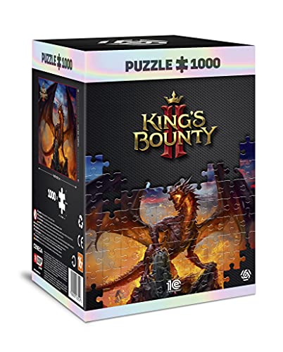 King'S Bounty II: Dragon | Puzzle 1000 Piezas | Incluye póster y Bolsa | 68 x 48 | Videojuego | Rompecabezas para Adultos y Adolescentes | para Navidad y Regalos | Decoración