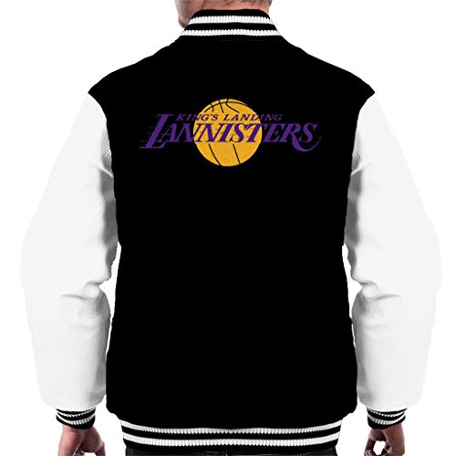 Kings Landing Lannisters Lakers Inspired Game of Thrones - Chaqueta para Hombre Black/White S