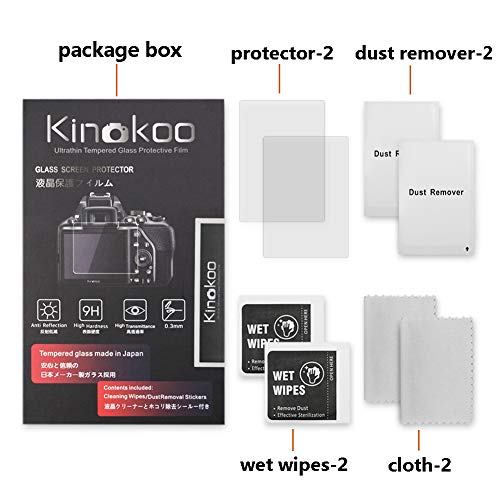 kinokoo Película de Vidrio Templado para Retroflag GPi Case Crystal Clear Film Protector de Pantalla Retroflag GPi Case sin Burbujas/antiarañazos (Paquete de 2)