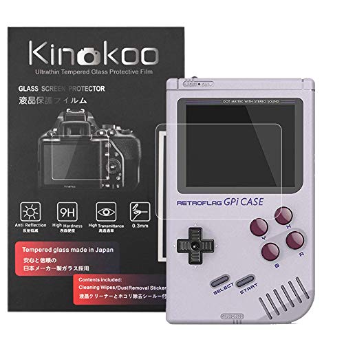 kinokoo Película de Vidrio Templado para Retroflag GPi Case Crystal Clear Film Protector de Pantalla Retroflag GPi Case sin Burbujas/antiarañazos (Paquete de 2)