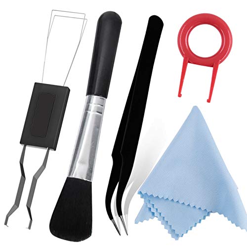 Kit de limpieza de Teclado Camkix Cepillo de Limpieza Removedor de Teclas para Extractor de Llaves y Juntas limpieza de teclad Extractor de Teclas para Teclado Laptops Mecanico