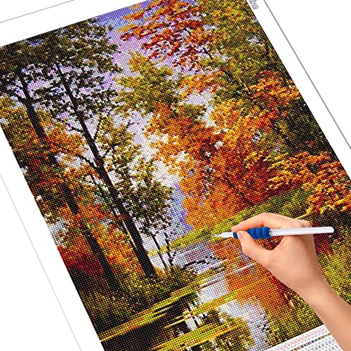 Kit de pintura de diamantes de paisaje 5D DIY mosaico de punto de cruz venta bordado paisaje de otoño manualidades regalo decoración del hogar A15 50x70cm