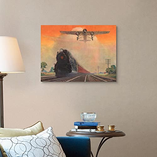 Kits de pintura de diamantes DIY 5D, Diamond Painting Crystal Rhinestone CraftIdeal Embroidery Artspara decoración del hogar steam powered locomotive and ford tri motor airplane