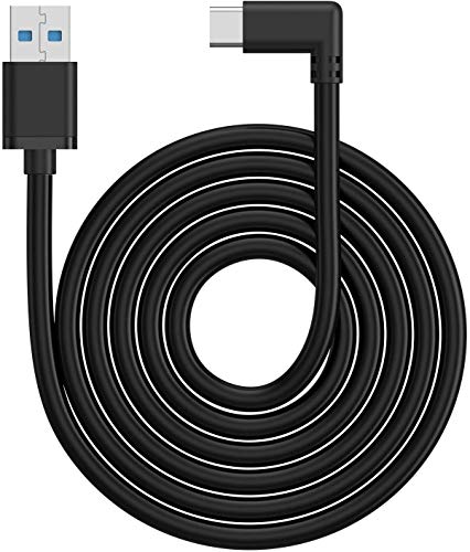 KIWI design Oculus Link Cable de 10 Pies (3 Metros), Quest Link Cable de Transferencia de Datos de Alta Velocidad Cable USB C Compatible con Oculus Quest / Quest 2 a una PC para Juegos, Negro