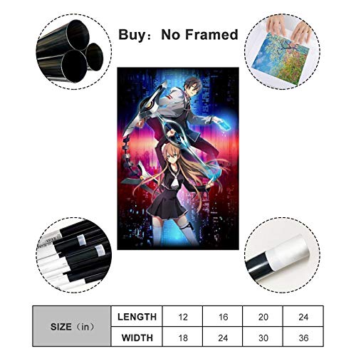 KKEY Póster de Tokyo Xanadu y arte de pared de anime de 40 x 60 cm