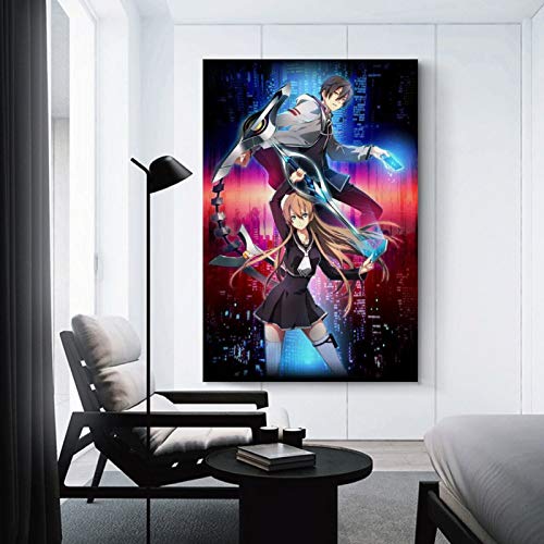 KKEY Póster de Tokyo Xanadu y arte de pared de anime de 40 x 60 cm