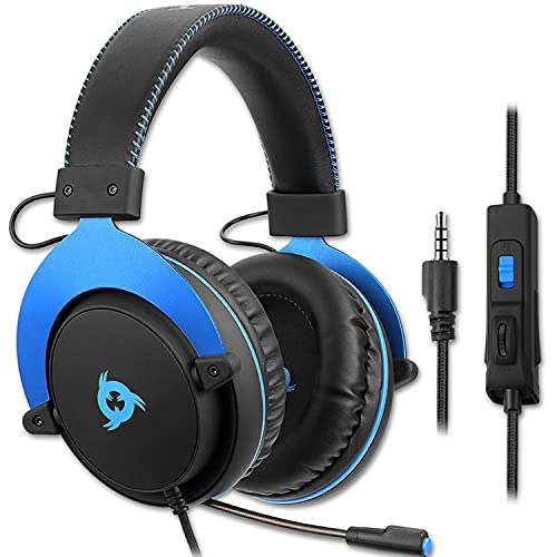 KLIM Rush - Auriculares Gaming + Diadema cómoda y Ajustable + Cascos con micrófono + Clavija Jack de 3,5 mm + NUEVOS 2022