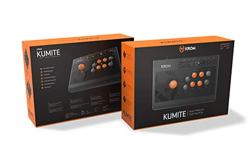 Krom Kumite - NXKROMKMT - Gamepad Arcade Multiplataforma, Fighting Stick, compatible PC, PS3, PS4 y XBOX One