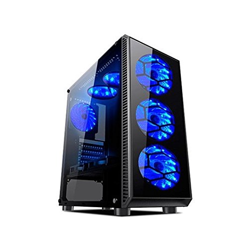 L-link | Torre Gaming Avatar Led Azul | USB 3.0 | Caja de PC con 6 Ventiladores Led Incluidos