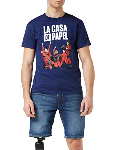 La Casa De Papel Celebrando el Dinero Heist Camiseta para Hombre Armada M