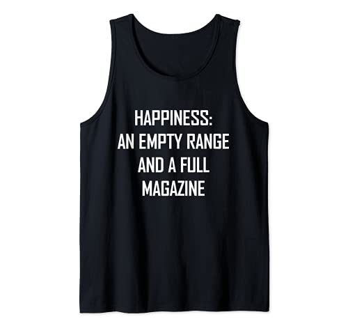 La felicidad es una gama vacía y una revista completa Camiseta sin Mangas