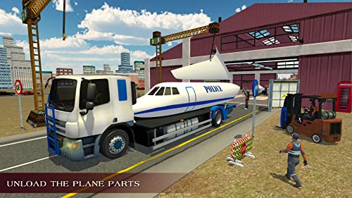 La policía Avión Truck Simulator Transporte