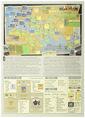 Labyrinth: The War On Terror - Juego de Tablero, 2 Jugadores (GMT Games GMT1012) (versión en inglés)