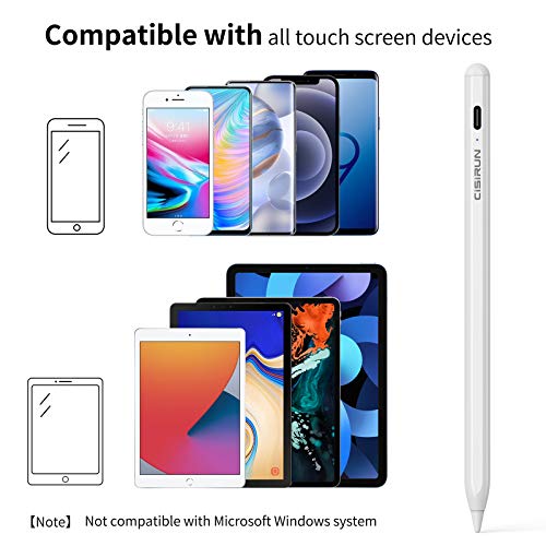 Lapiz Tablet, CiSiRUN 4 Generación Lápiz Táctil para Tableta y Móvil Lapiz iPad Compatible con Apple iPad/Pro/Air/Mini/Huawei/ Lenovo/Samsung y Todos los Teléfonos y Tabletas