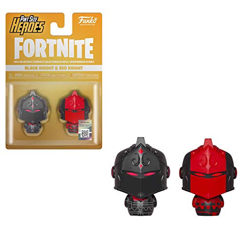 LAST LEVEL Size Black Knight & Red Knight Pack 2 Pint Heroes FORTNITE Black & Red Knights, Multicolor (1)