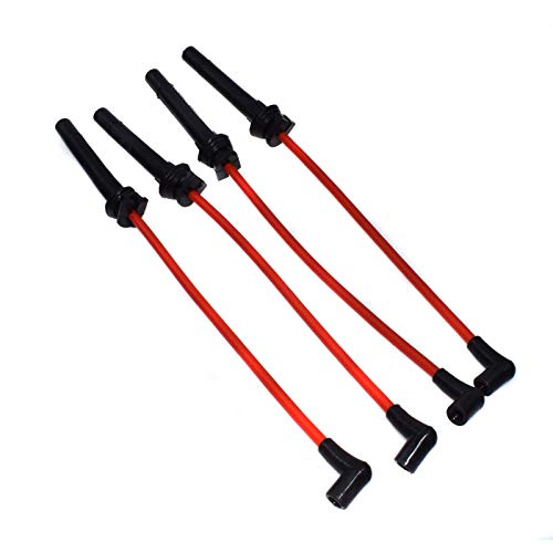 LdSsBd 4 PC 10.2mm Racing Juego de Cables de Encendido sobrealimentado Obras 1.6L / Ajuste for BMW Mini Cooper 2002 2003 2004 2005 2006