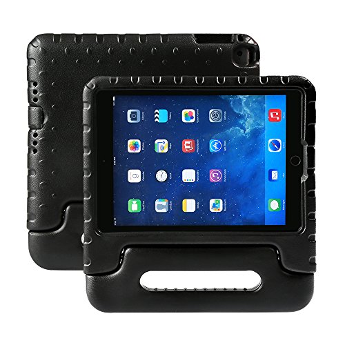 LEADSTAR Funda Para Nuevo iPad 9.7 2017 2018 Tableta Caso de Los Niños a Prueba de Golpes Luz Peso Mango Soporte Protección Cubierta para Apple iPad Air / iPad Air 2 / iPad 9,7 2017 2018 (Negro)